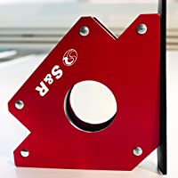 S&amp-R Escuadra Magnética Soldadura I Imán para soldador 45 ° I 90 ° I 135° – 125 mm